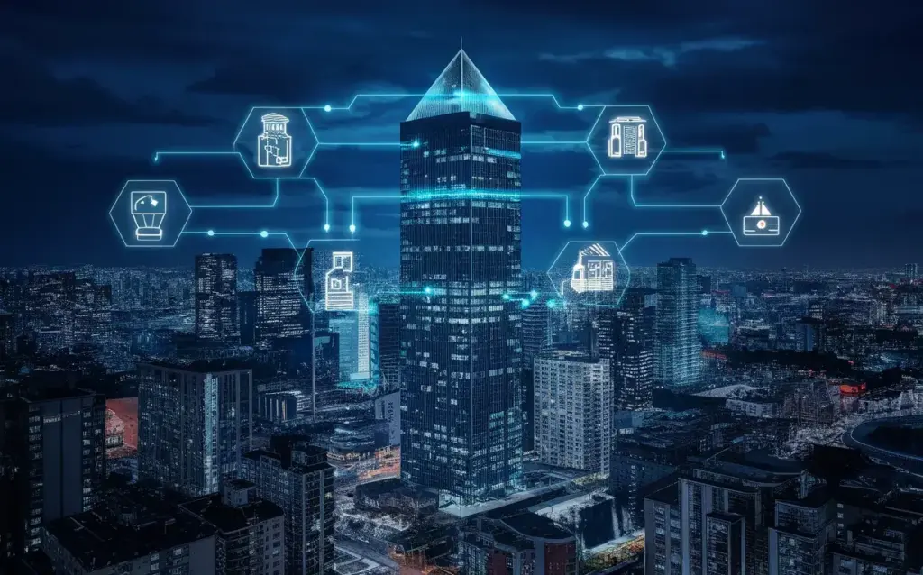 Advanced building management software with digital smart building technologies.