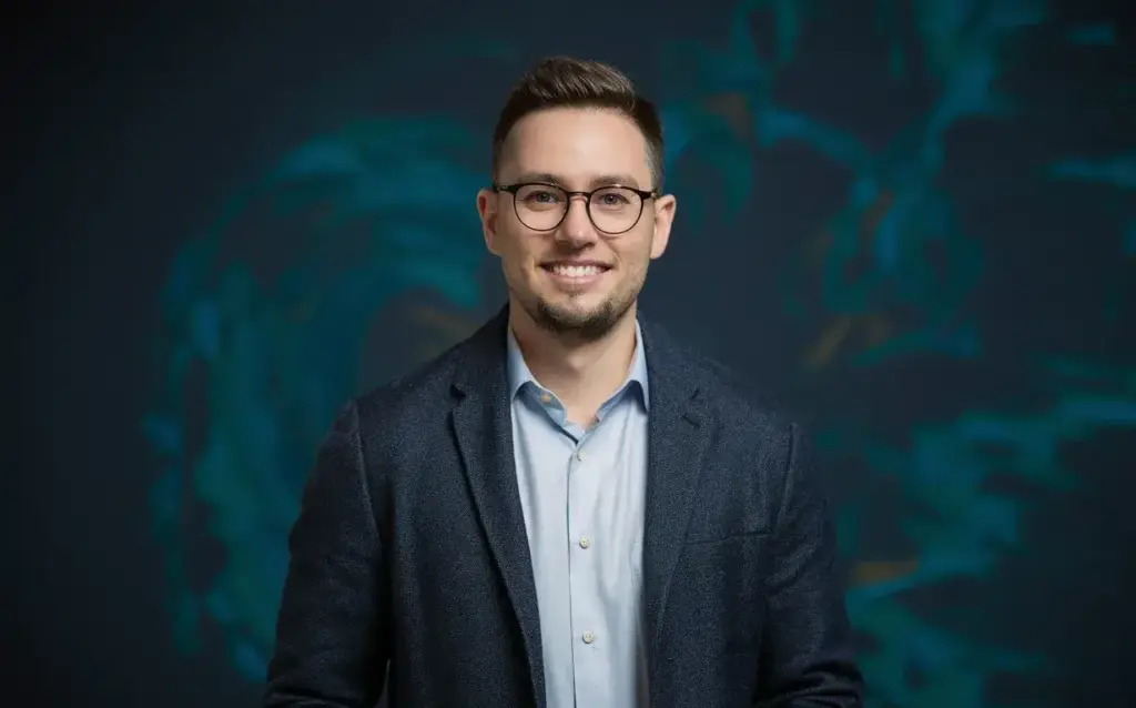 Modern business person in a business environment.