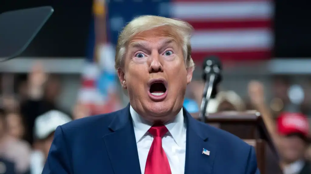 Donald Trump's surprising state of shock at public appearances.