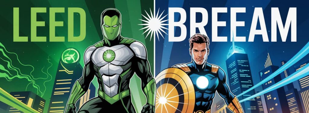 LEED and BREEAM in comparison of sustainability standards