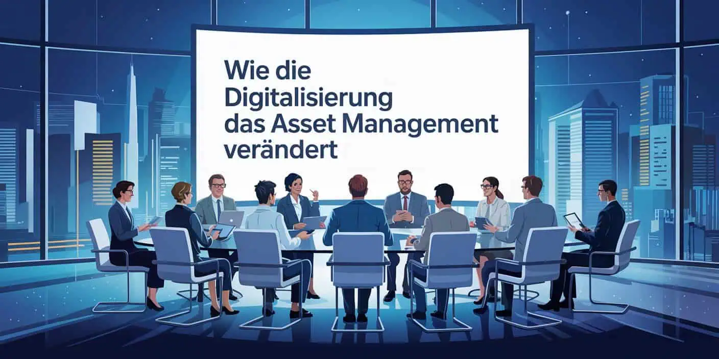 Wie die Digitalisierung das Asset Management verändert 1 %focuskw a digital illustration of a modern confe jJjFjA8